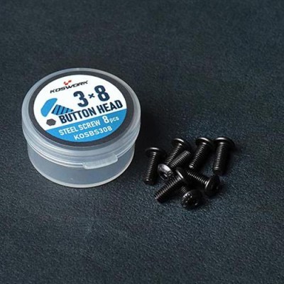 알씨뱅크 KOSWORK 3x45mm Button Head Hex Hardened Steel Screw 8