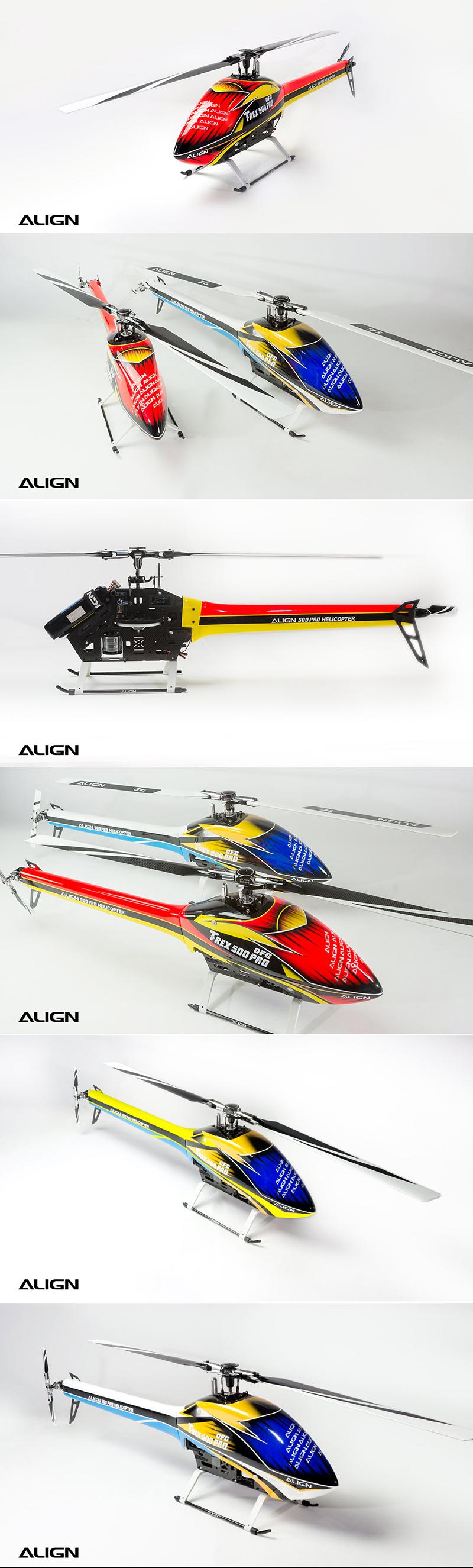 알씨뱅크] [Align] T-Rex500E Speed Fuselage(Yellow&Blue)